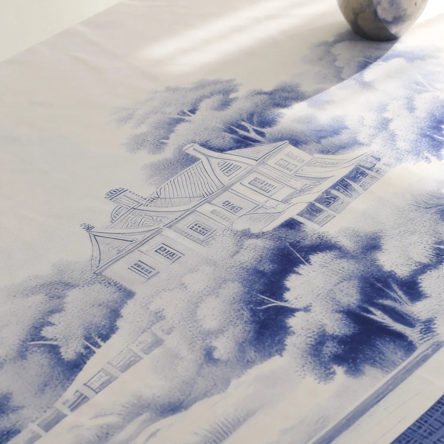 Blue Blanc Tablecloth