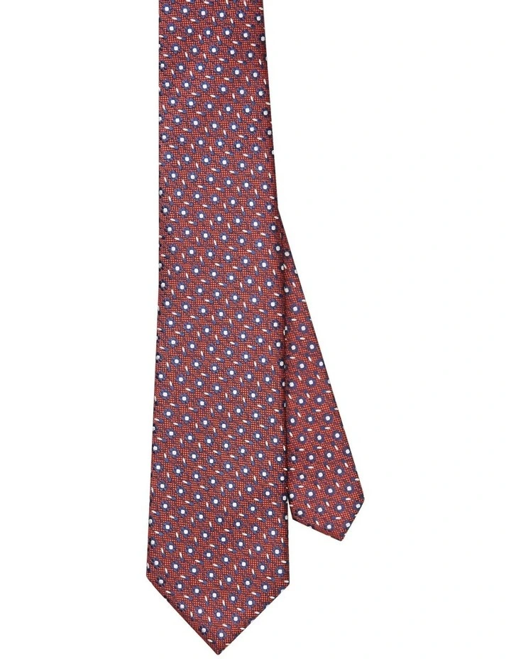 Floral Tie in Red
